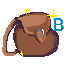 RPG-style bag, sparkling and bouncing