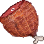 Succulent ham on the bone